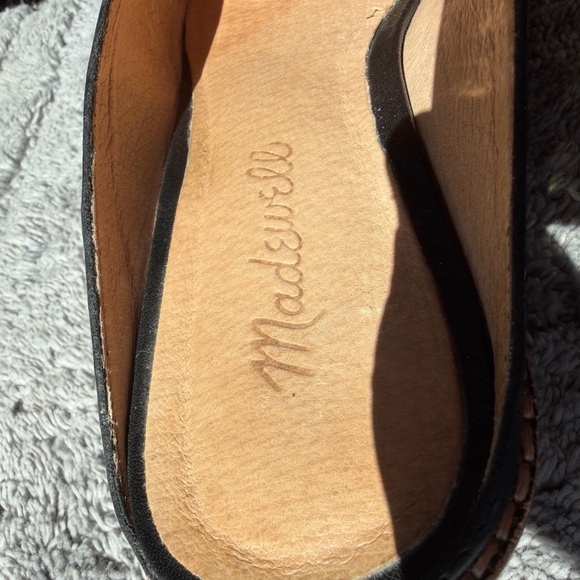 Madewell Black Leather Slip-On Penny Mules - Picture 5 of 6